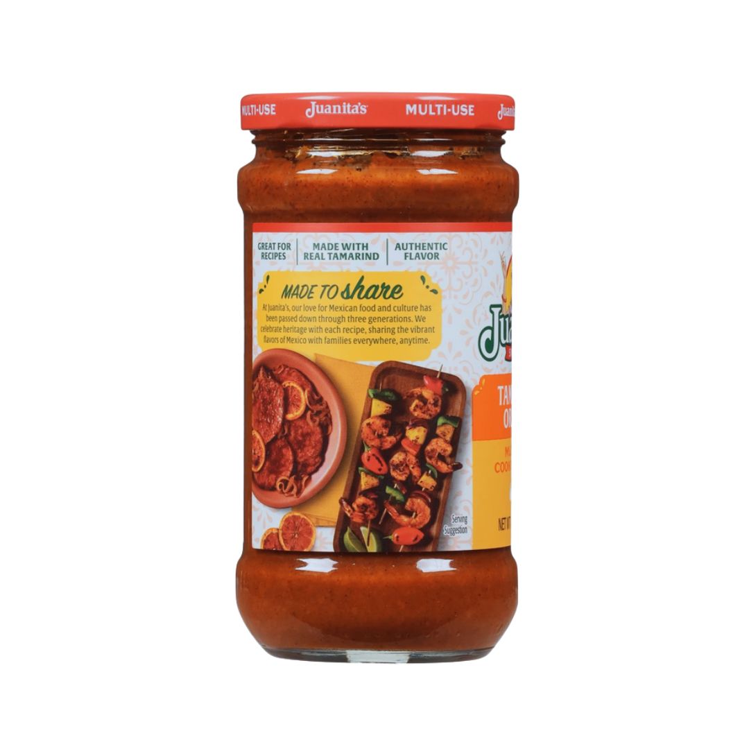 Juanita's Tamarind Orange Multi-Use Cooking Sauce Mild  – Sweet & Tangy Mexican Sauce 16 oz Jar