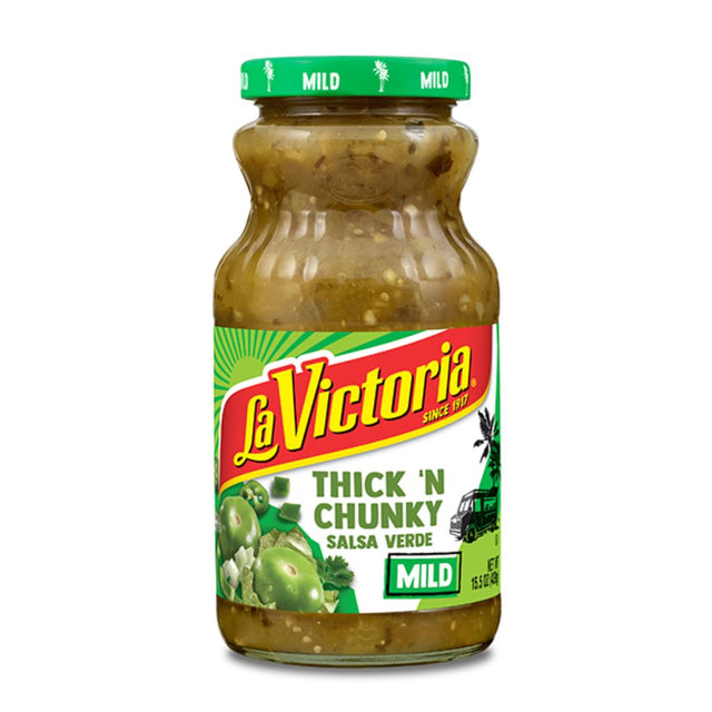 La Victoria Thick 'N Chunky Salsa Verde - Salsas - Mild - 15.5 oz