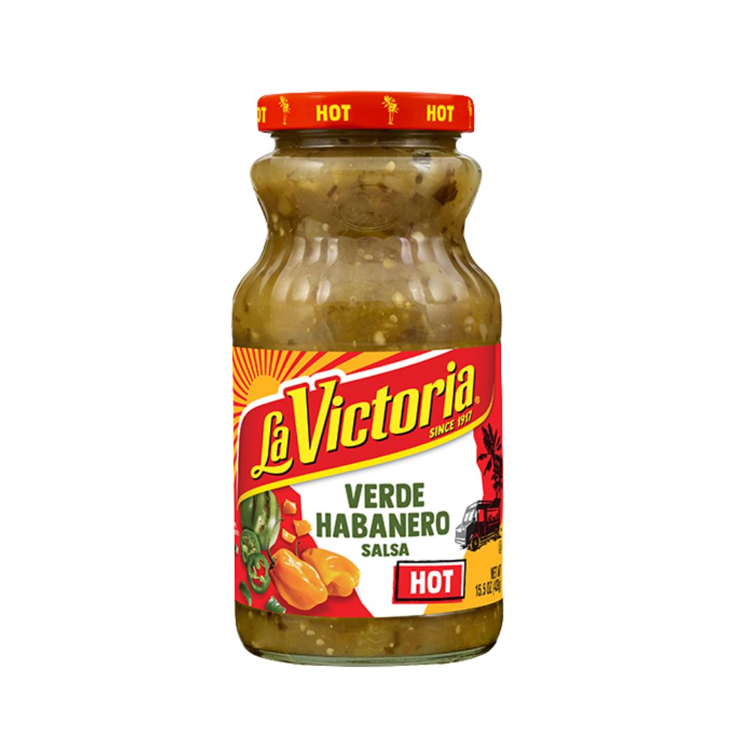 La Victoria Verde Habanero Salsa - Hot - 15.5 oz