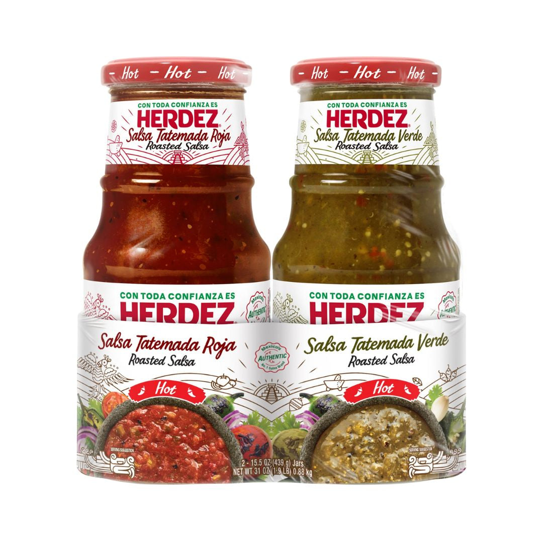 Herdez Salsa Tatemada | Roasted Variety Pack Hot - 15.5 oz