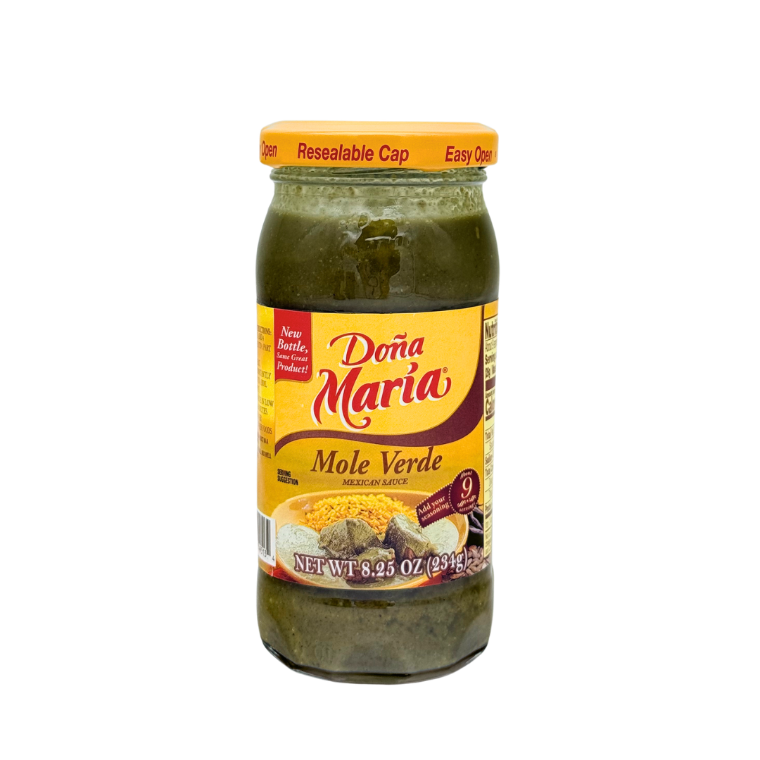 Doña Maria Mole Verde 8.25 oz – Authentic Mexican Green Mole Sauce