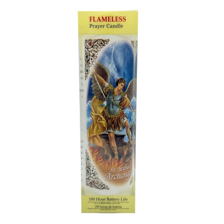 St Michael Archangel Battery Candle