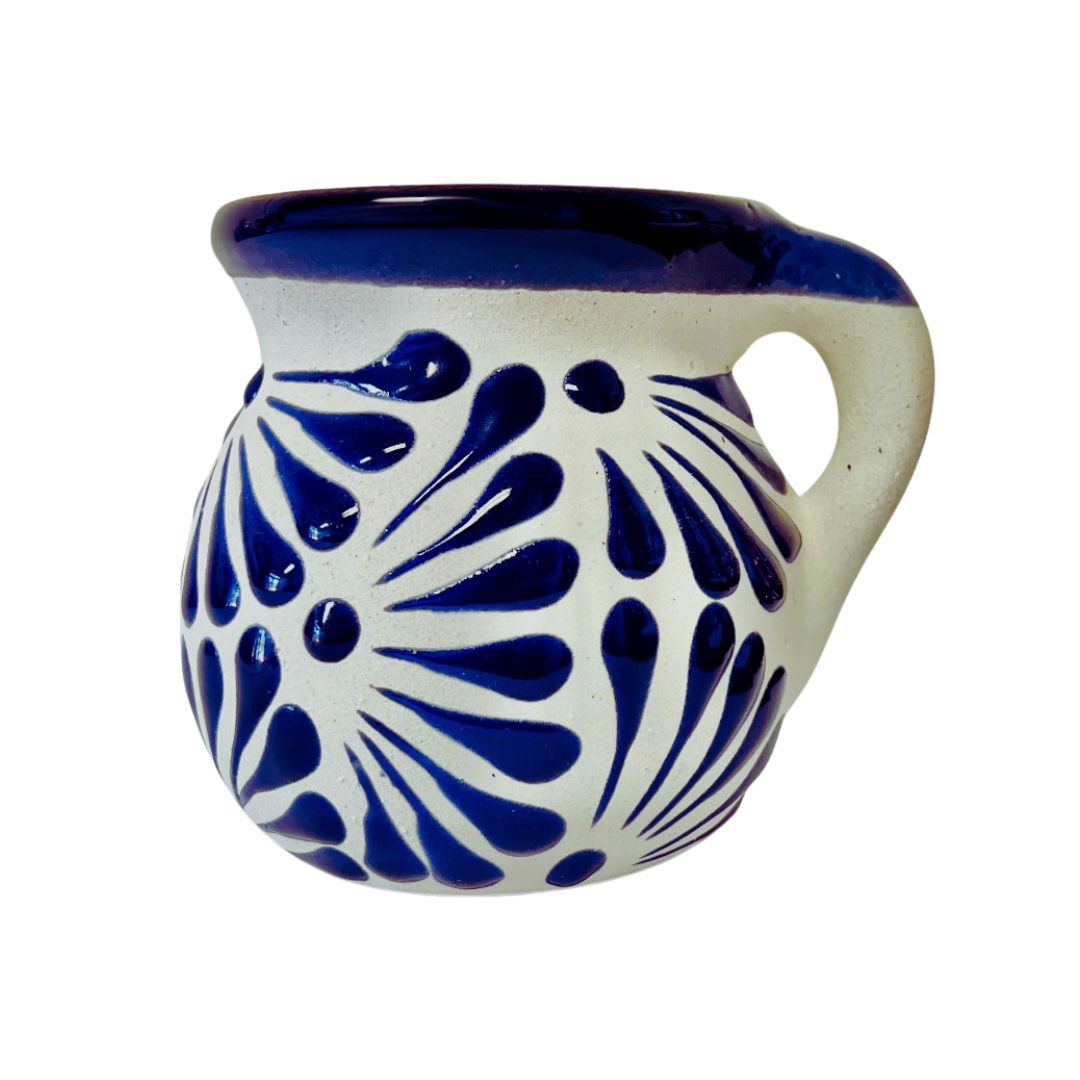 La Mexicana Engobe Clay Mug 12 oz – Traditional Mexican Jarrito Ponche ...