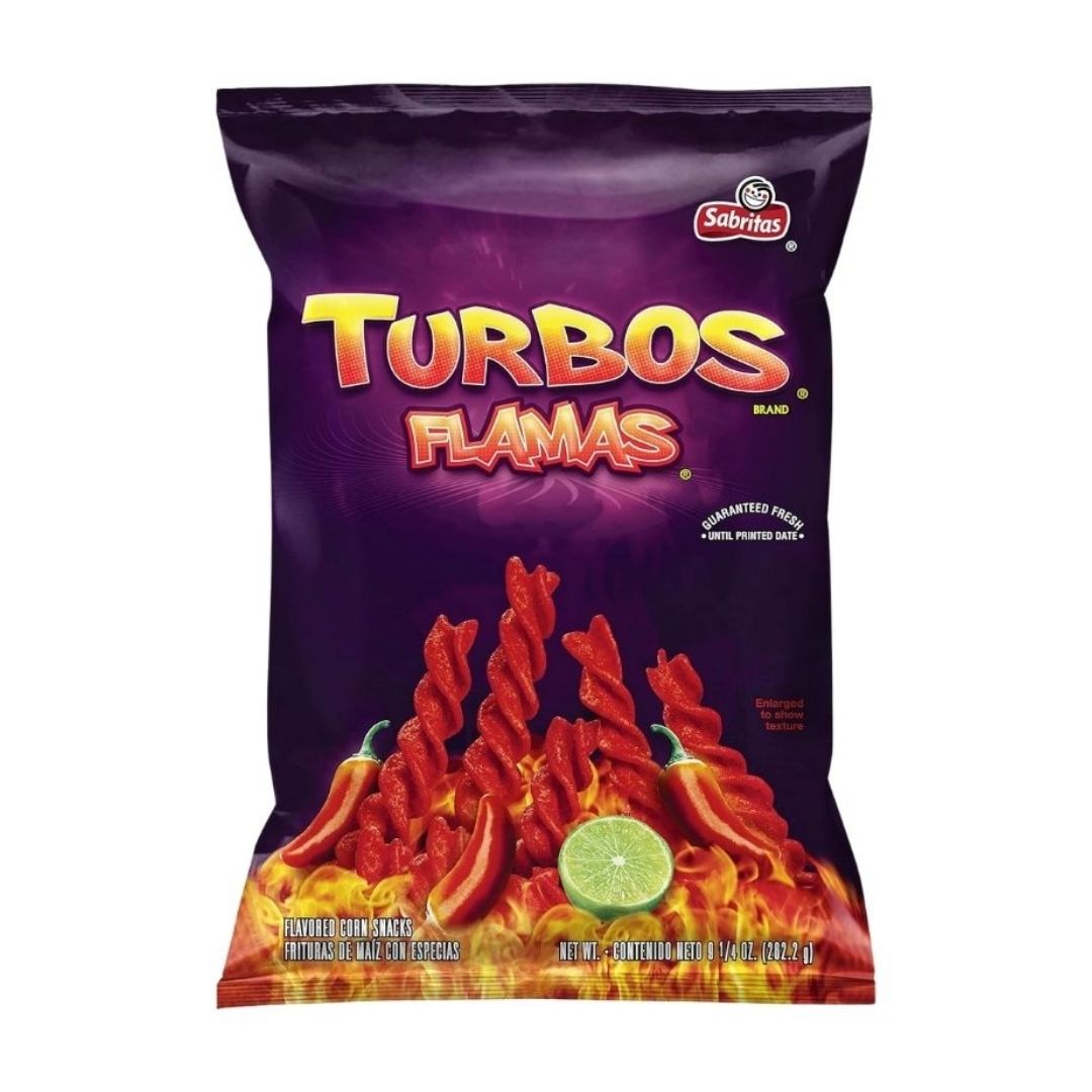 Sabritas Turbos Flamas Flavored Corn Snacks - 8.25 oz