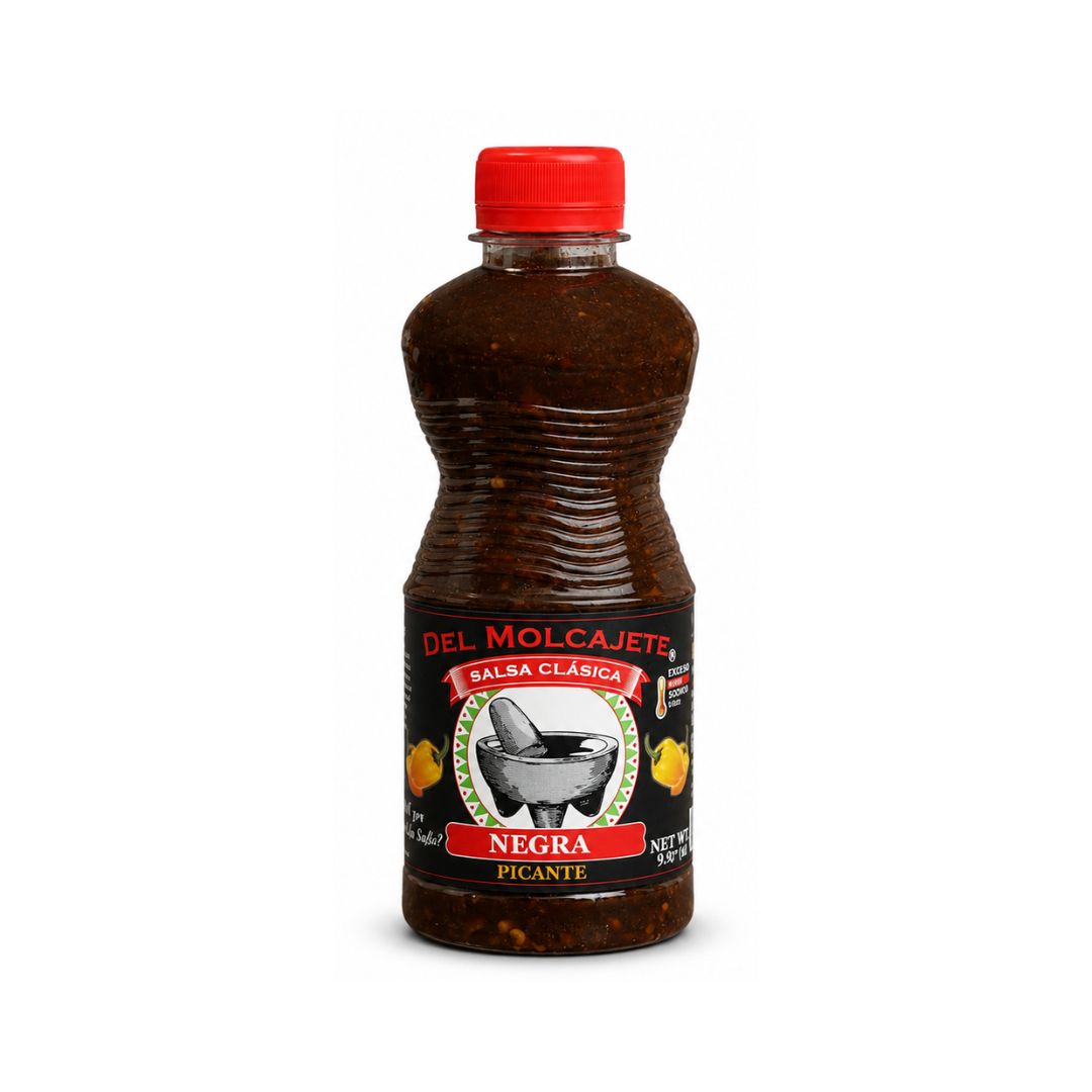 Del Molcajete Salsa Clásica Salsa Negra – 9.17 oz
