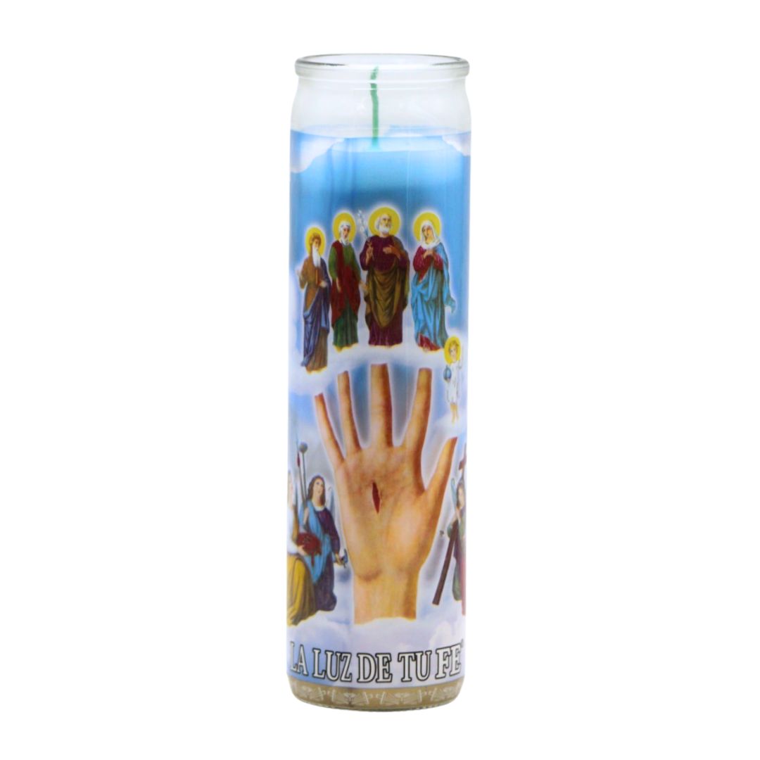 VelMex La Mano Poderosa White Devotional Candle – 8