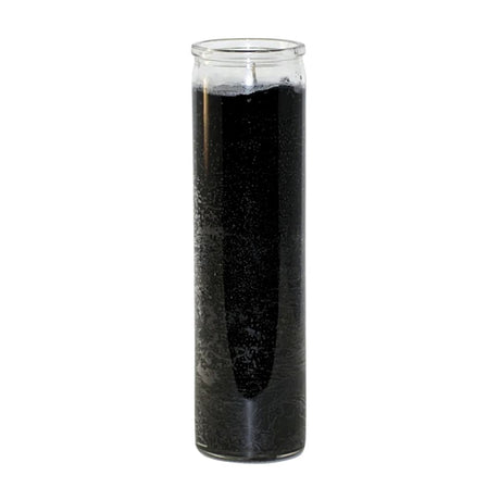 Solid Black 8" Candle