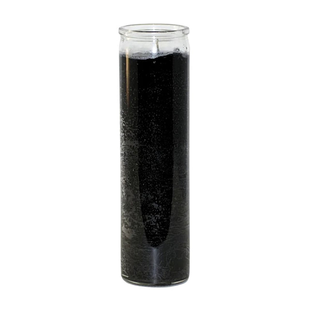 Solid Black 8" Candle