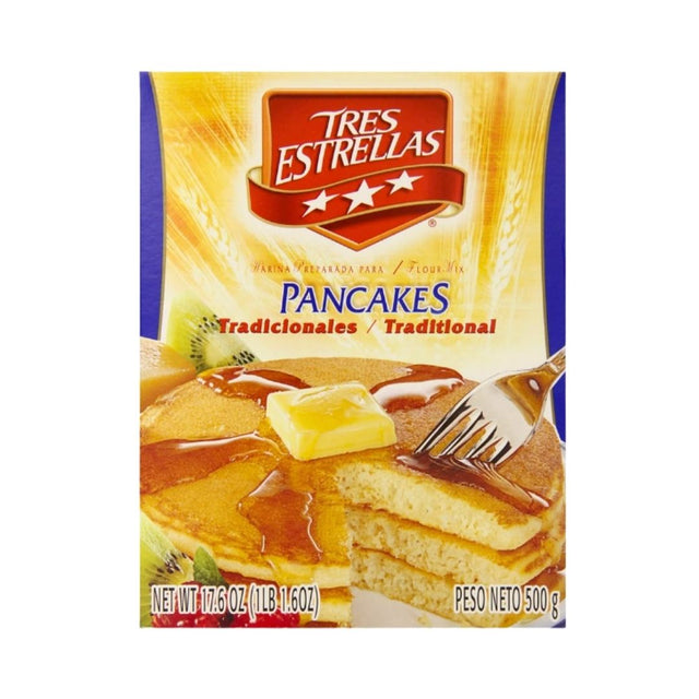 Tres Estrellas Traditional Hot Cakes - Pancake Mix - 17.6 oz