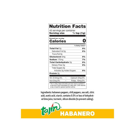 Tajin Habanero Seasoning Extra Picante