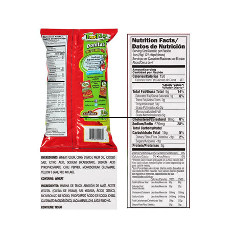 Totis Donitas Chile y Limón Wheat Snacks – 3.88oz