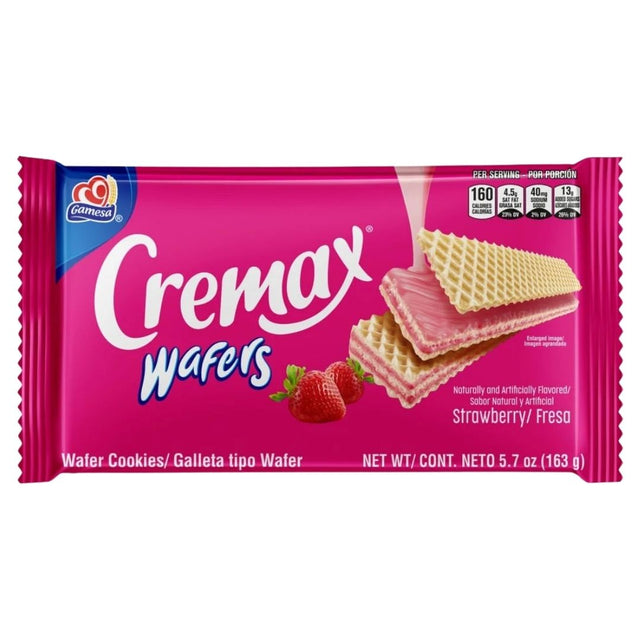 Gamesa Cremax Strawberry Wafers - 5.7 oz