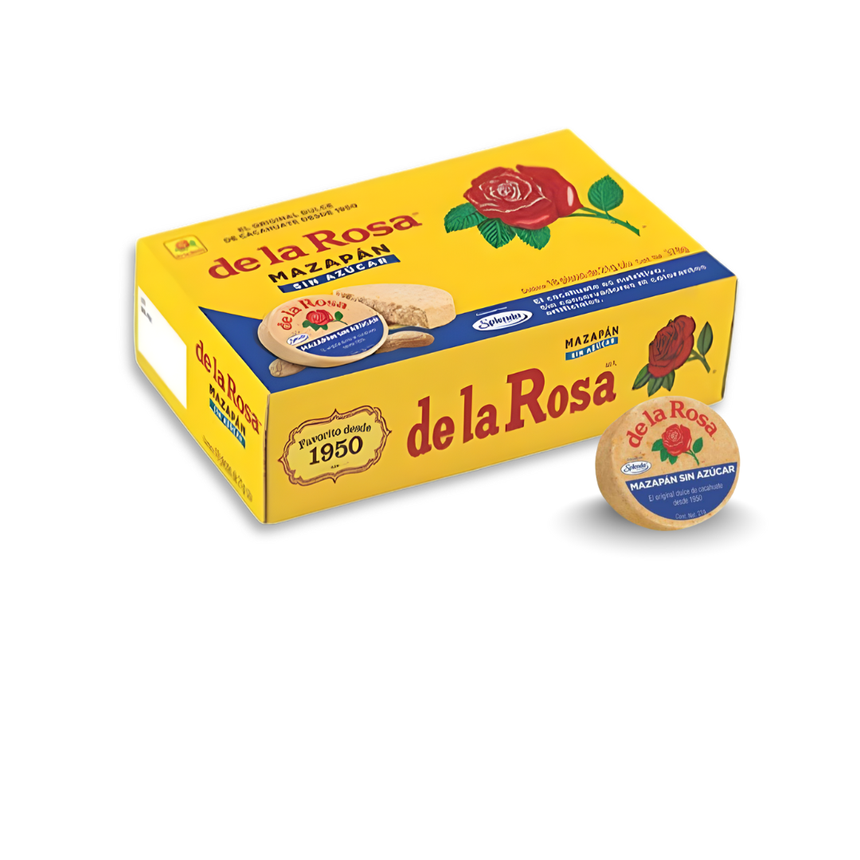 Sugar Free De La Rosa Mazapan with Splenda - Sin Azucar - 18 ct - MexGrocer.com