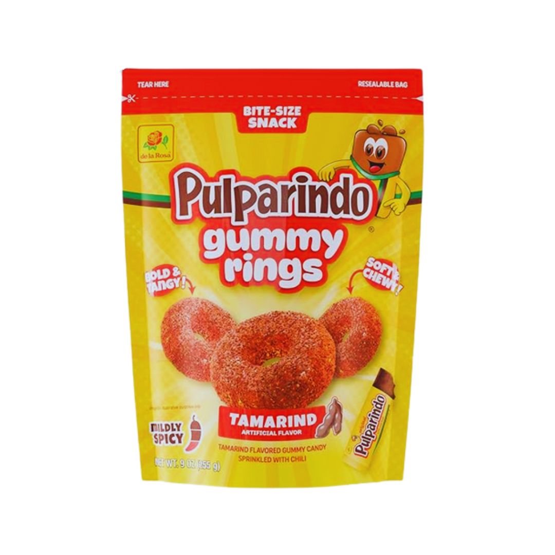 Anillos de Gomita Pulparindo – Tamarindo con Chile – 255 g (9 oz)