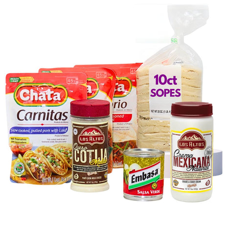 MexGrocer Deluxe Sopes Kit - 7 Items