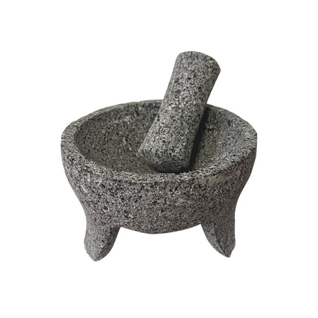 La Mexicana Molcajete de Piedra Volcanica – Lava Stone Mortar & Pestle (5.5"–6")