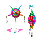 Large Authentic Handmade Star Piñata – Multicolor, 32" (Foldable) - MexGrocer.com