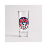 Vaso de Tequila Copa del Mundo – Diseño de Fútbol de México y EE. UU. - 2 oz