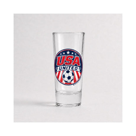Vaso de Tequila Copa del Mundo – Diseño de Fútbol de México y EE. UU. - 2 oz