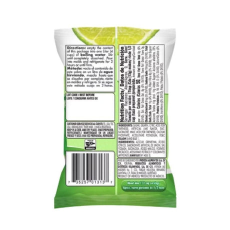 D'GARI Lime (Limon) w/water Gelatin 4.2 oz