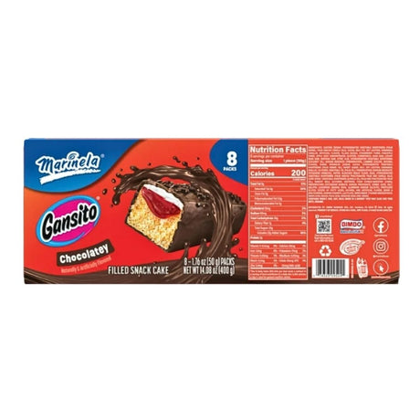 Gansito Marinela Pastelitos - Snack Cakes - 8 Gansitos