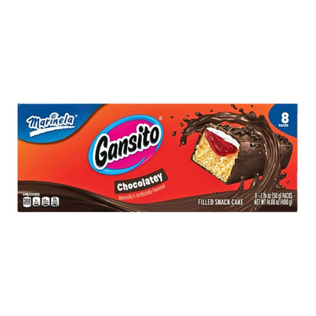 Gansito Marinela Pastelitos - Snack Cakes - 8 Gansitos - 14.1 oz