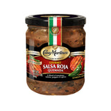 Casa Martinez Gourmet Salsa Roja Quemada – Medium Mexican Roasted Salsa 16 oz