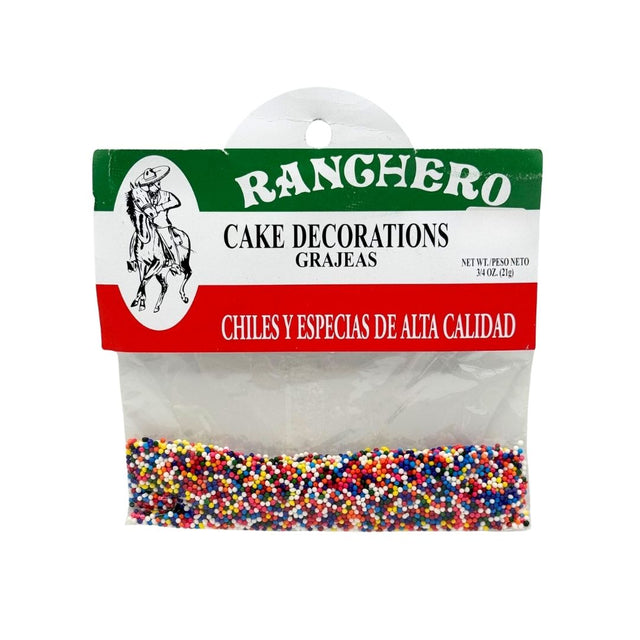 Ranchero Non Pareil Rainbow Sprinkles - Grageas de colores - 0.75 oz