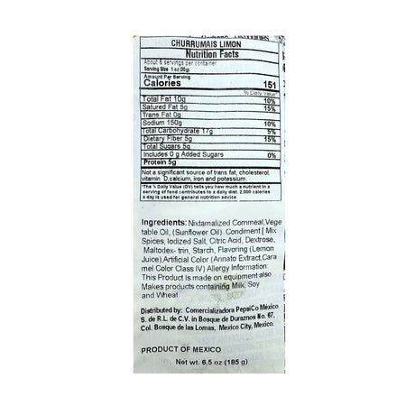 Churrumais Chili & Lime Corn Sticks 6.5 oz