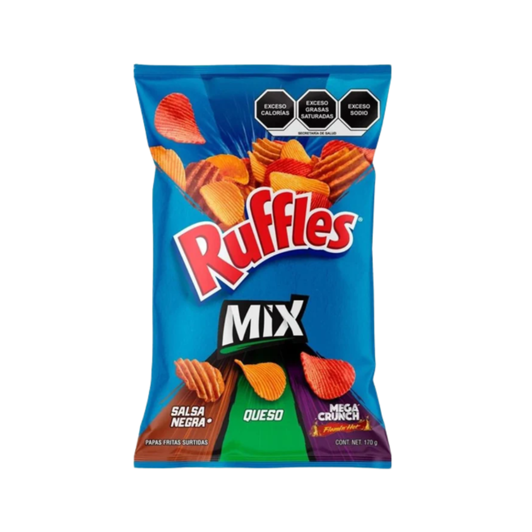 Ruffles Mix Potato Chips by Sabritas Mexico – 170 g