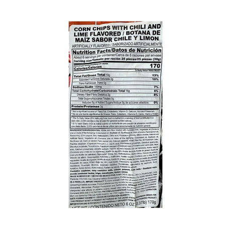 Fritos Chili & Lime Corn Chips 6 oz
