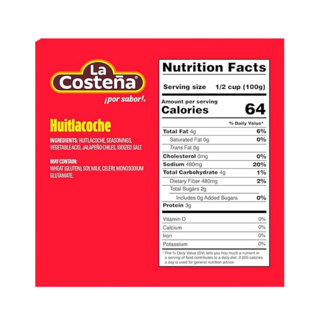 La Costeña Huitlacoche Traditional Mexican Corn Truffle  – 13.4 oz