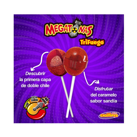 Chompys Megatonas Sandía (Watermelon) Chili Candy – 40 ct