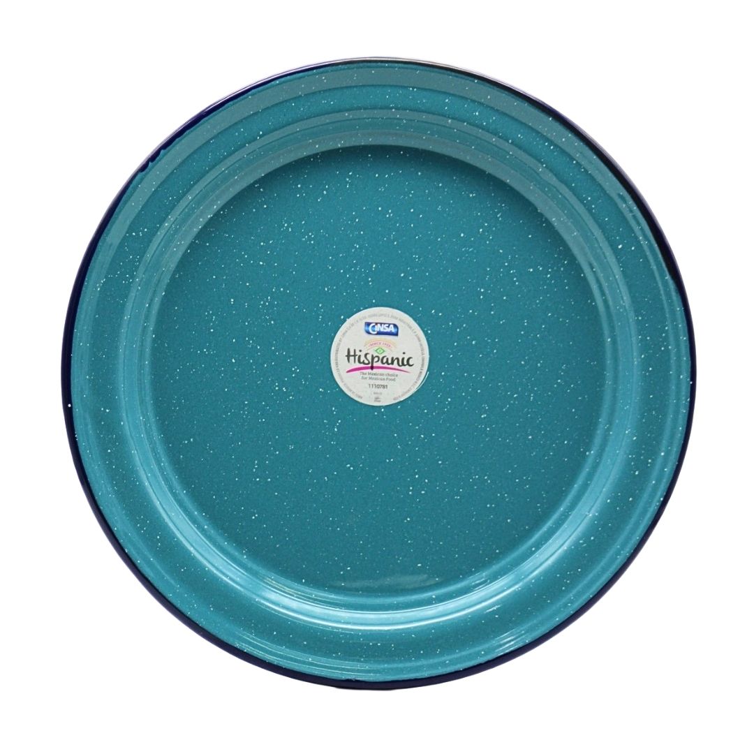 Cinsa Enamel - Peltre Round Dinner Blue 10" - 1 unit