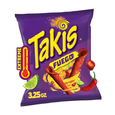 Takis Fuego Hot Chili Pepper & Lime by Barcel - 3.25 oz