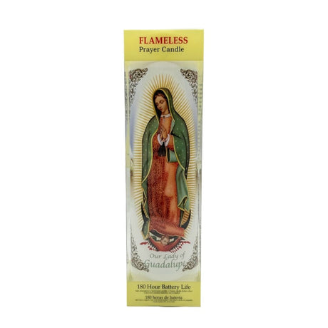 Our Lady of Guadalupe Battery Candle - 8”