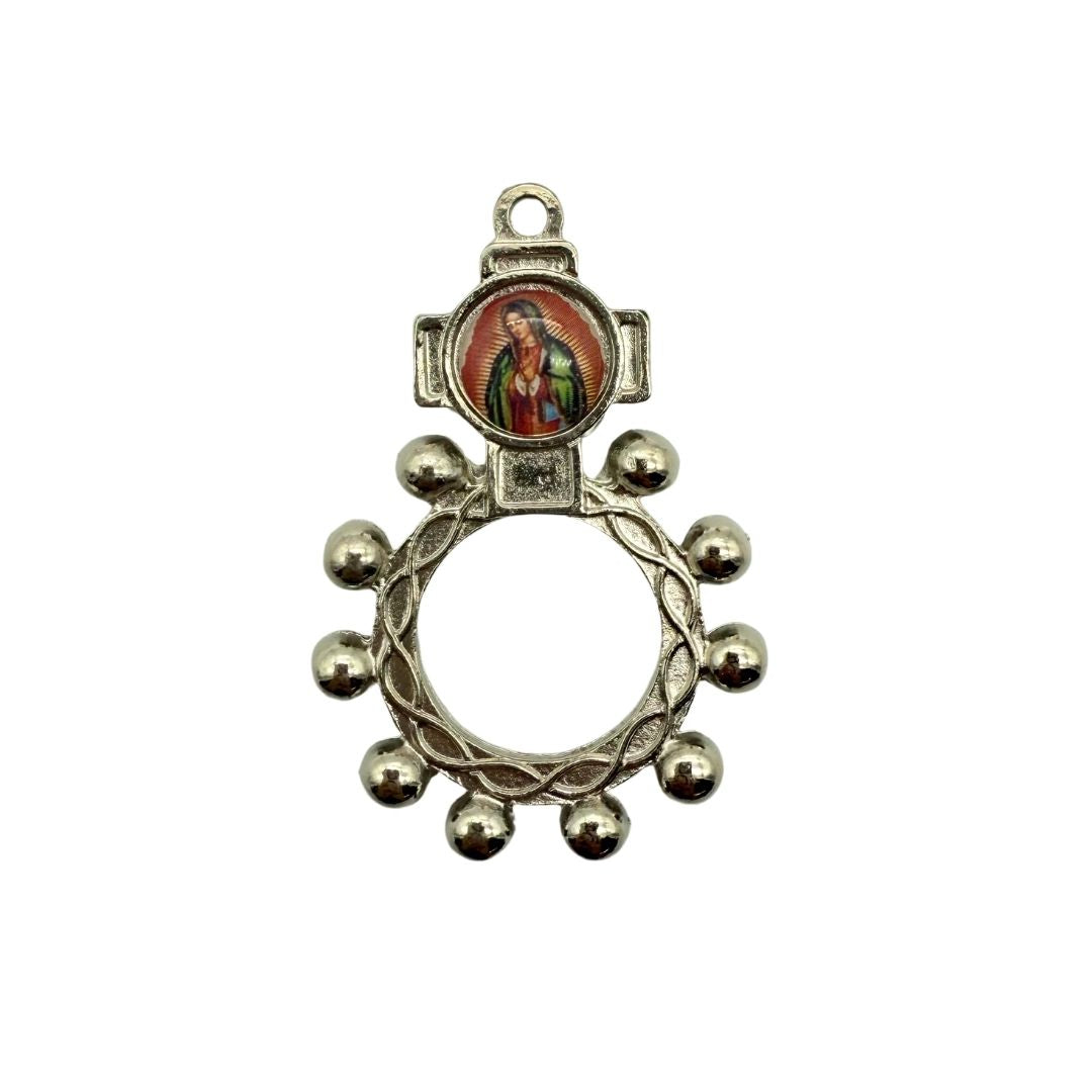 Our Lady of Guadalupe Rosary Ring - Rosario Virgen Guadalupe - 2"