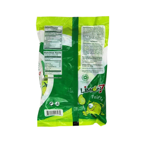 Limon 7 Lollipop Covered with Salt & Lime Powder (10.58 oz)
