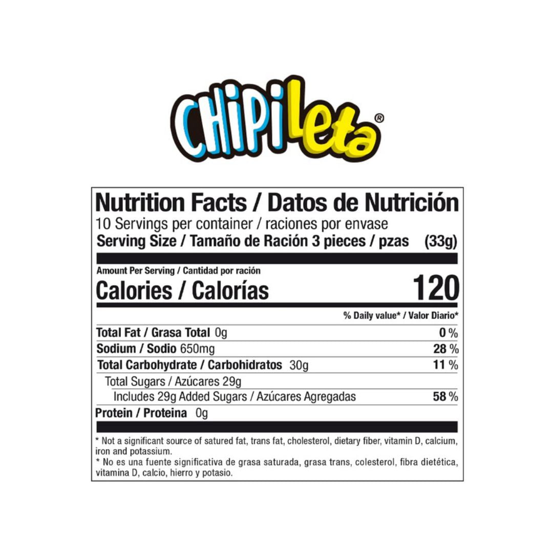 Chipileta Orange Lollipop with Chili Powder – Mexican Candy 30 ct (11.64 oz) – Anahuac