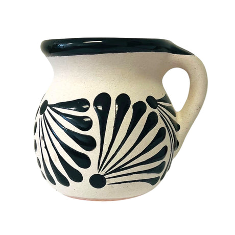 La Mexicana Engobe Clay Mug 12 oz – Traditional Mexican Jarrito Ponchero