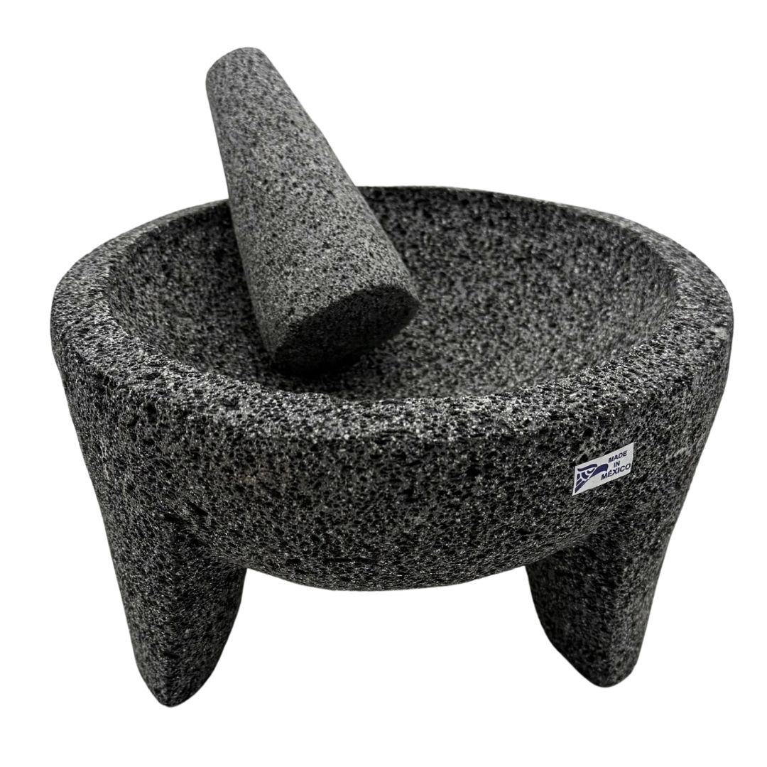 Molcajete de Piedra Volcanica / Lava Stone Mortar & Pestle Molcajete - 7" - 8"