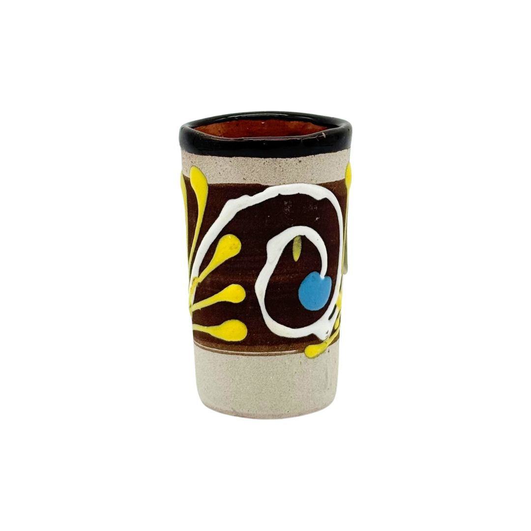 Mexican Engobe Tequila Shot  Assorted Colors - 2 oz