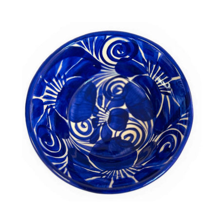 La Mexicana Blue Talavera Plato Pozolero from Guanajuato – Ceramic Bowl