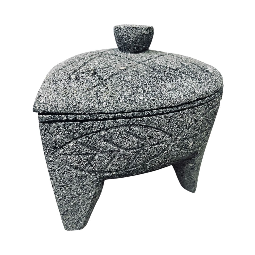 Heart Shaped Molcajete Lava Stone
