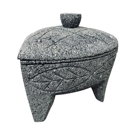 Heart Shaped Molcajete Lava Stone