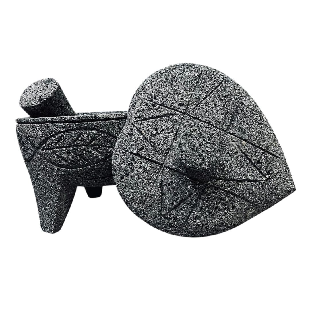Heart Shaped Molcajete Lava Stone
