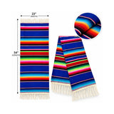 La Mexicana Mexican Sarape Table Cloth – Colorful Woven Zarape Decor