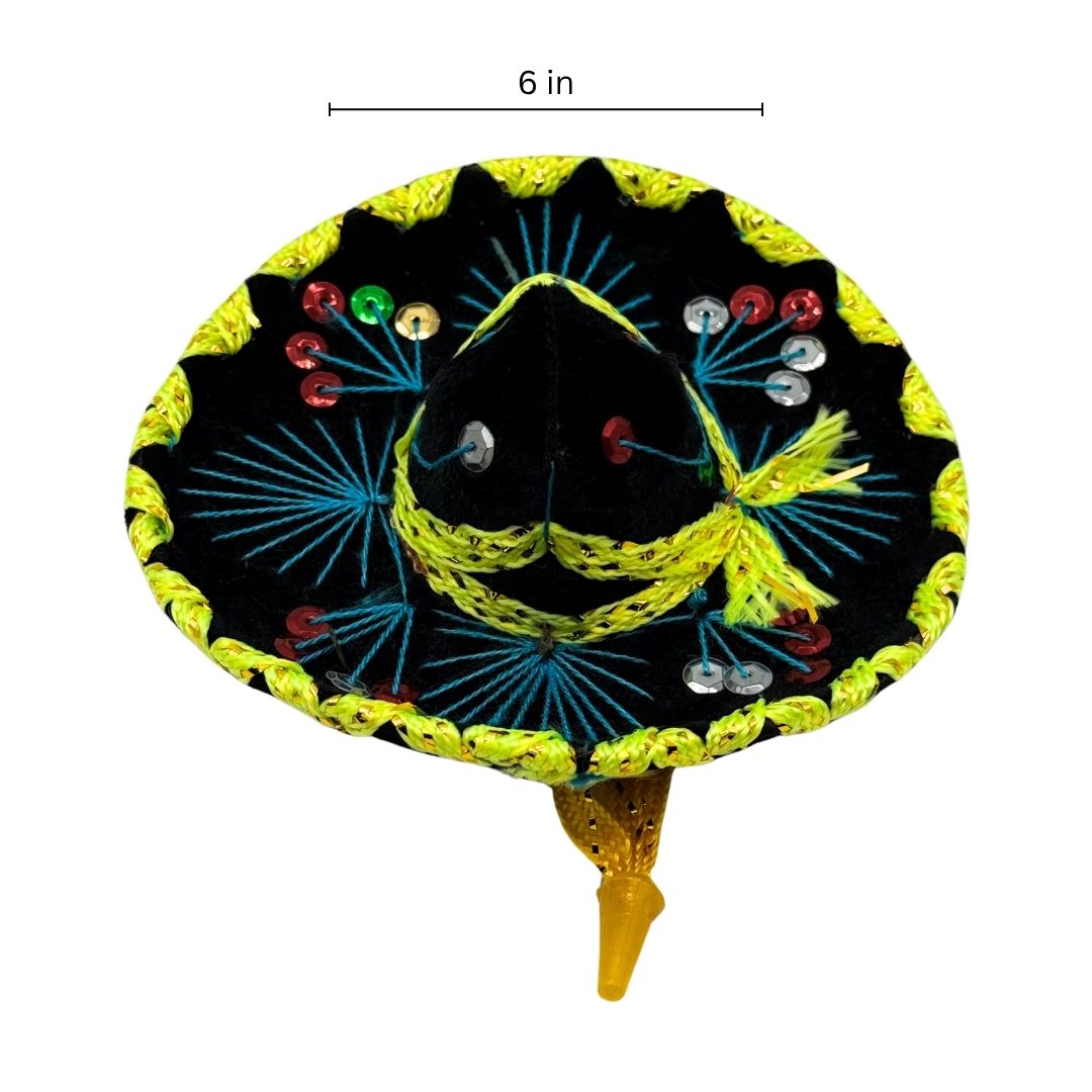 Set Di 5 Mini Cappelli Charro Messicani, Bomboniere Per Feste - Foto 3