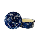 Tortillero de Talavera Azul La Mexicana de Guanajuato – Calentador de Tortillas de Cerámica 20 cm x 9 cm