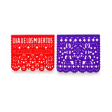 La Mexicana Plastic Día de los Muertos Papel Picado – 10 Sheets / 17 ft Long
